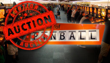 The auction at the Museum of Pinball