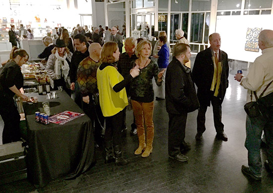 The launch party for the exhibition