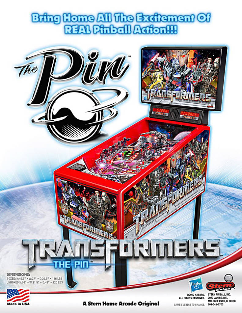 One of the earlier incarnations of Stern's The Pin - Transformers