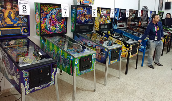 The first batch of main tournament machines