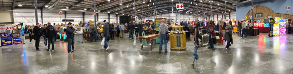 An overview of the show floor