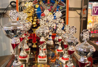 Trophies for the Dutch Pinball Masters
