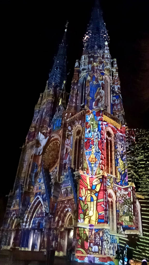 Catharina Church in Eindhoven during the Glow festival