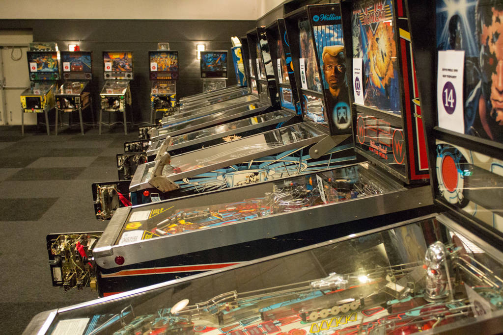 Some of the DPO tournament machines in the second hall