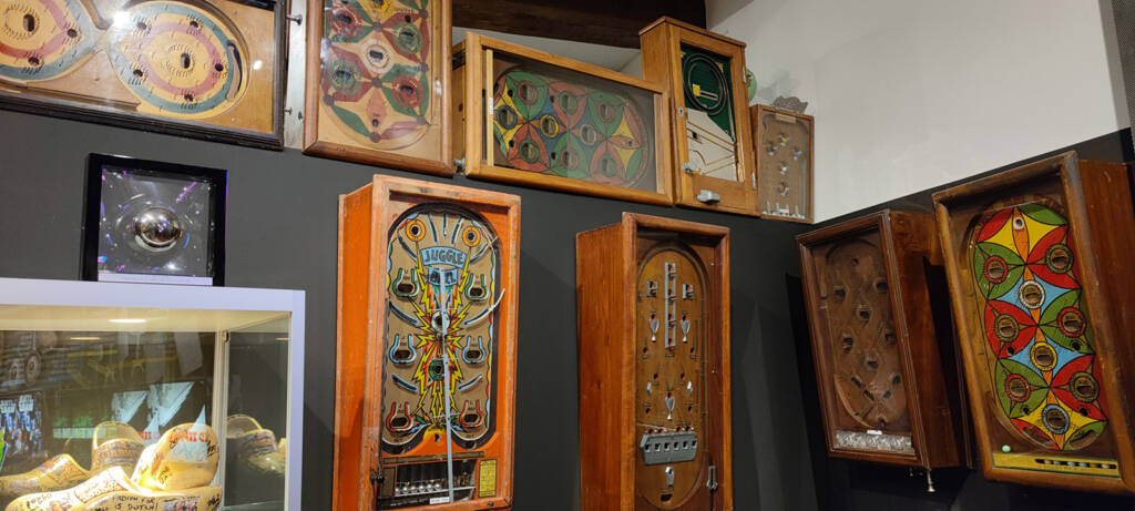 Some older, wall-mounted exhibits