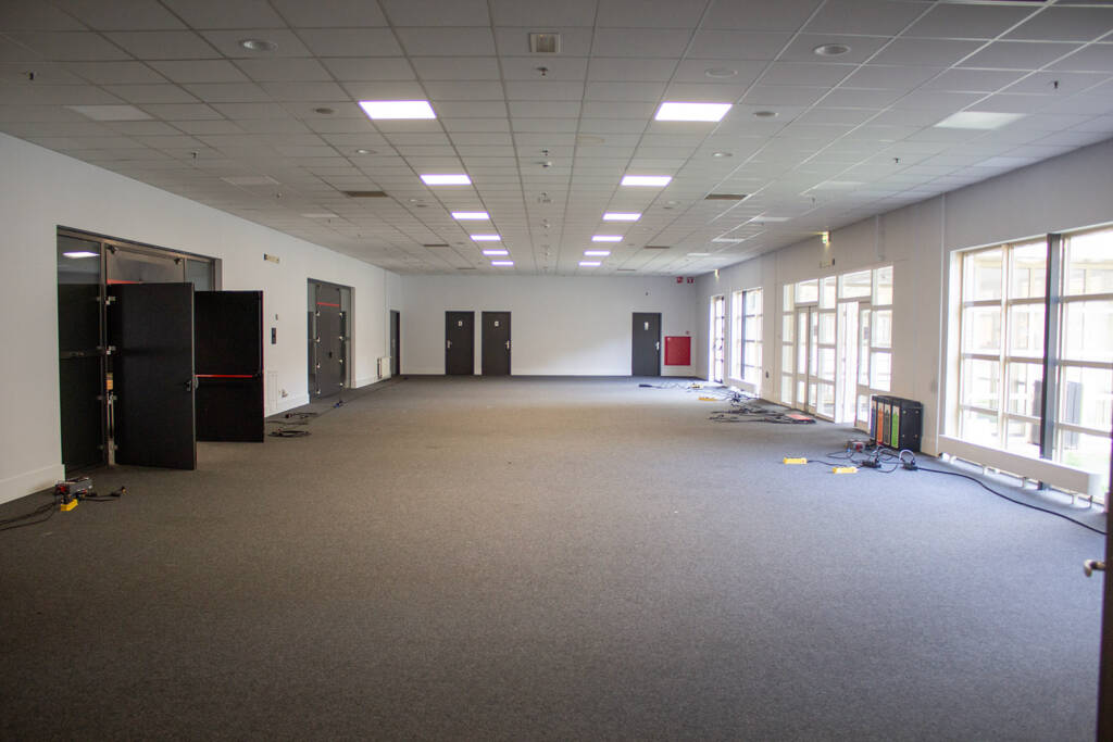 A side room to be filled with pinball and arcade games