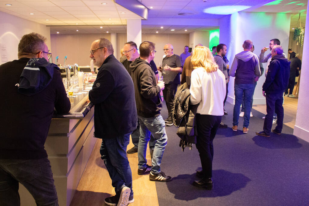 The After Party had its own bar, with the first two drinks paid for by Dutch Pinball