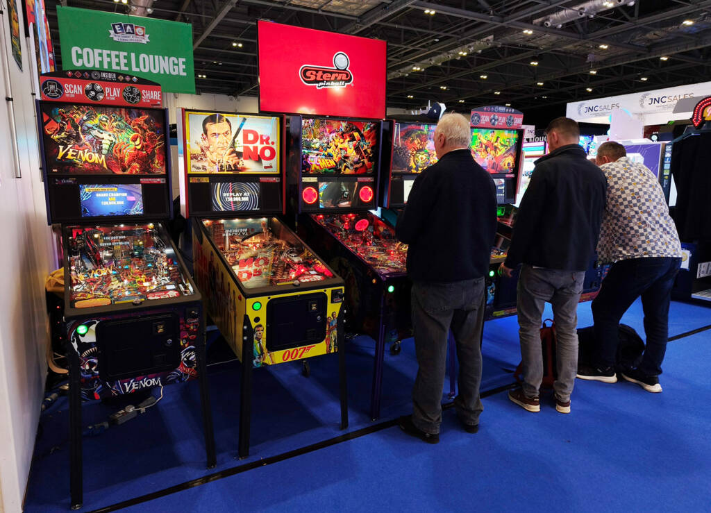The five Stern Pinball titles