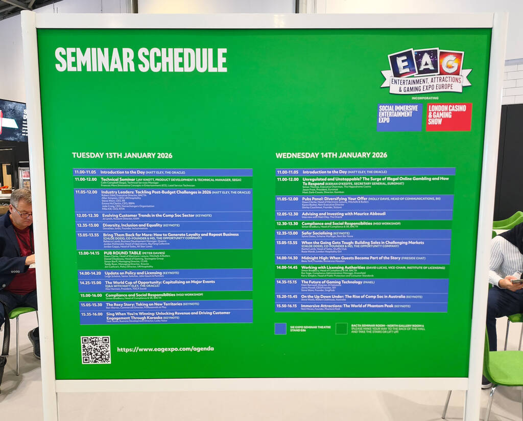 The seminars schedule