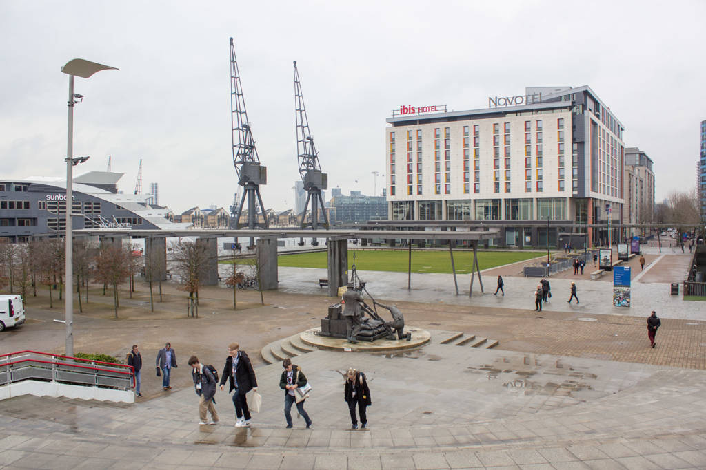 London's Docklands adjacent to the ExCel Exhibition Centre