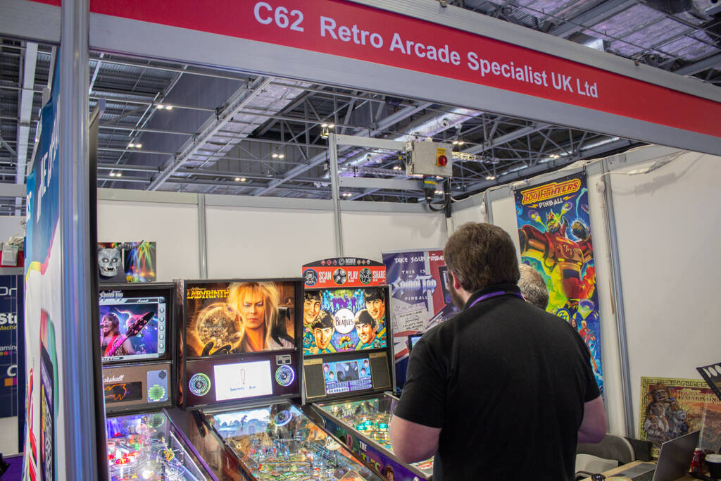 The stand of Retro Arcade Specialists