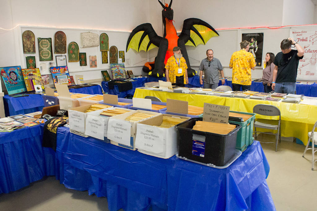 There was a world of pinball wonders at the Pinball Collectors Resource booth