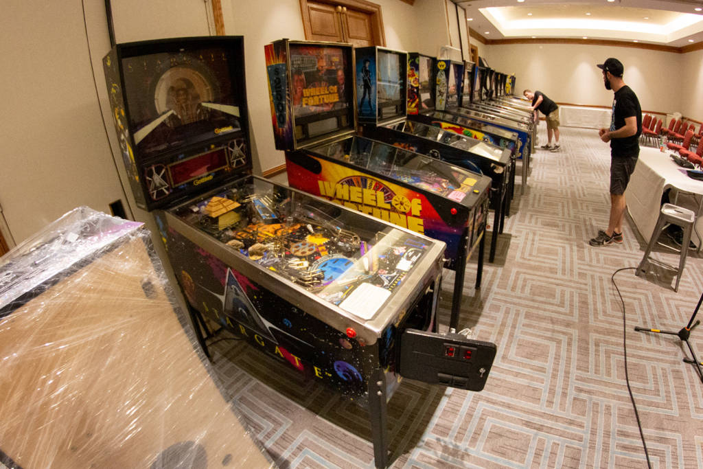 Some of the Space City Open tournament machines