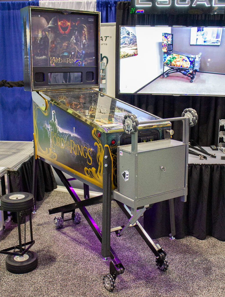 Escalera were using this The Lord of the Rings to demonstrate their new pinball lifter