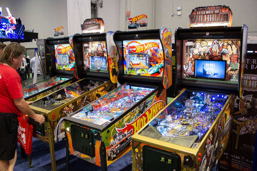 The American Pinball stand with their new Legends of Valhalla game