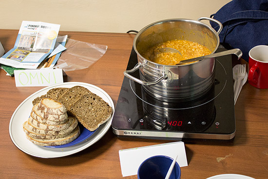 A different hot dish was available each day too