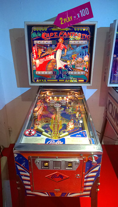 The Capt. Fantastic game at the arcade