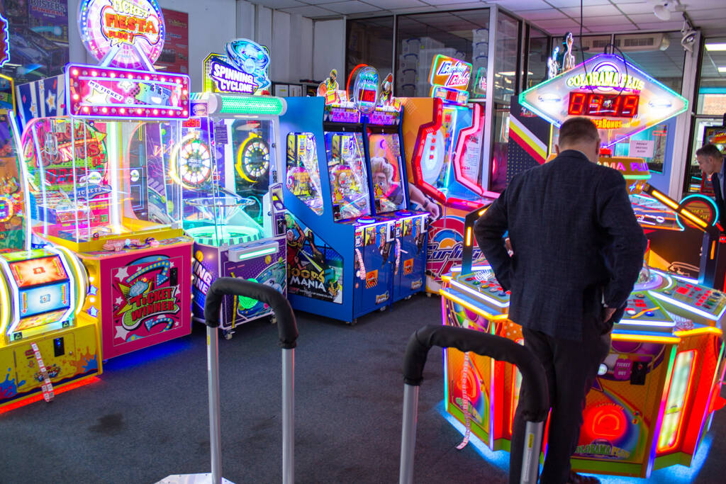 More amusement machines in the Electrocoin showroom