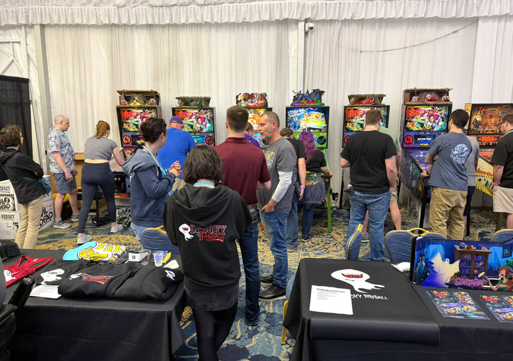 The Spooky Pinball stand