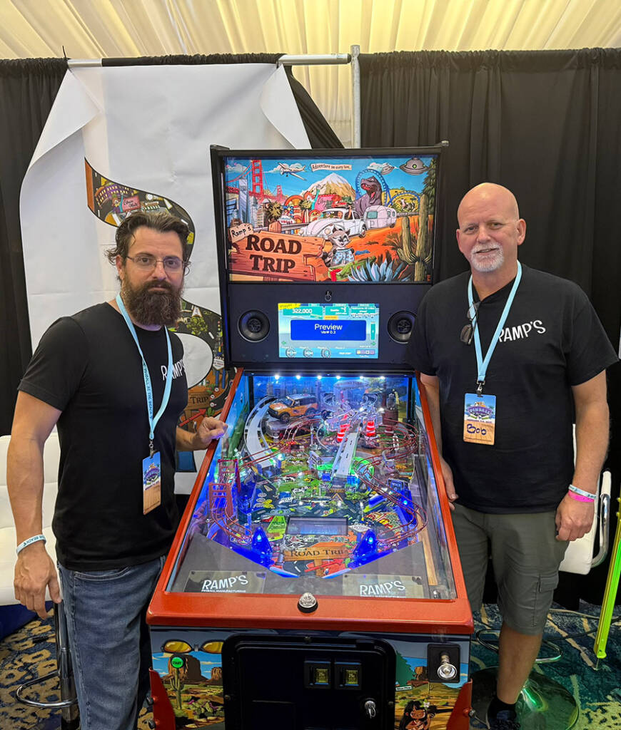 The new Road Trip game from Ramp's Pinball