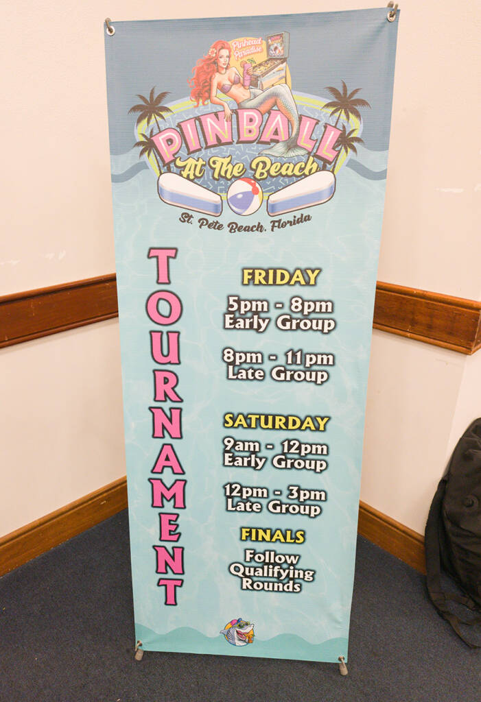 The tournament schedule