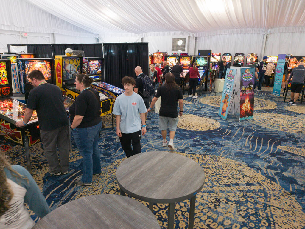 Elsewhere in The Pavilion there was no problem finding a machine to play