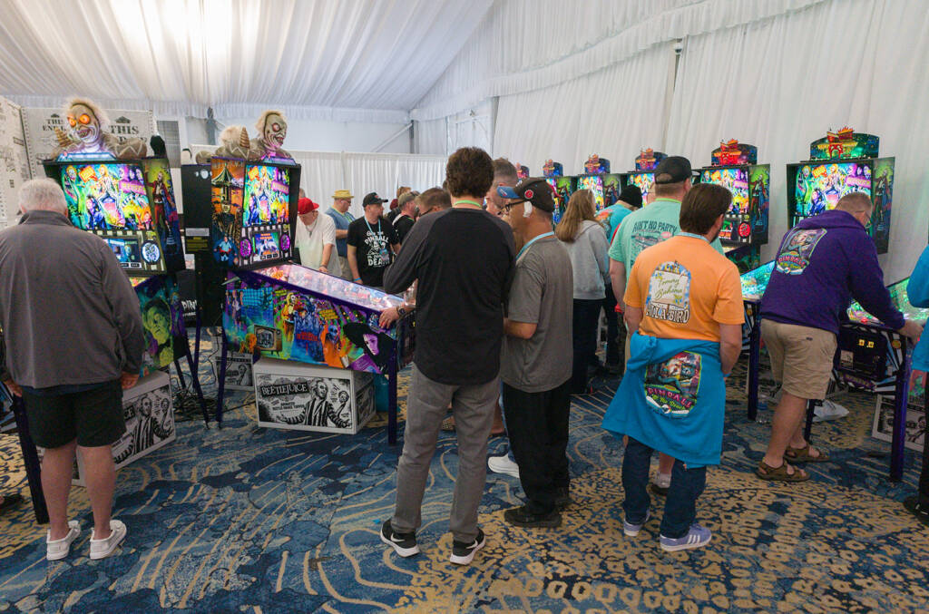 The Spooky Pinball area with their twelve Beetlejuices