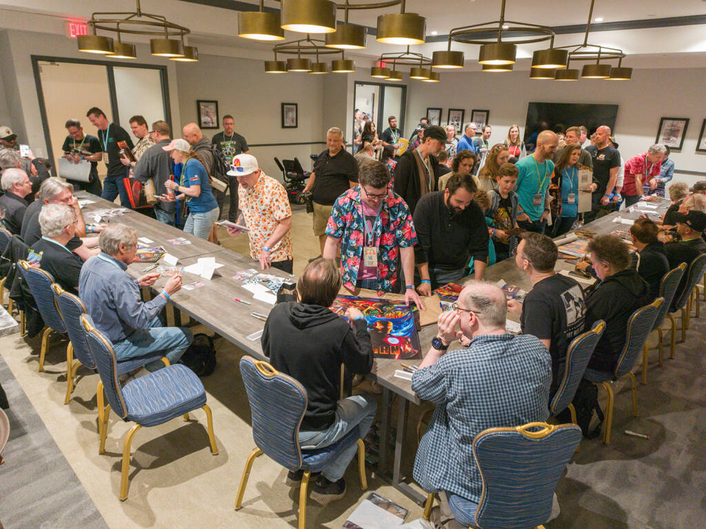 The autograph session