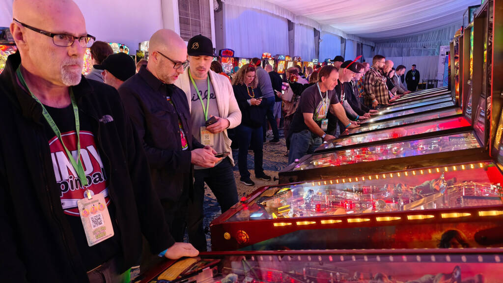 Lots of machines to play on Saturday evening