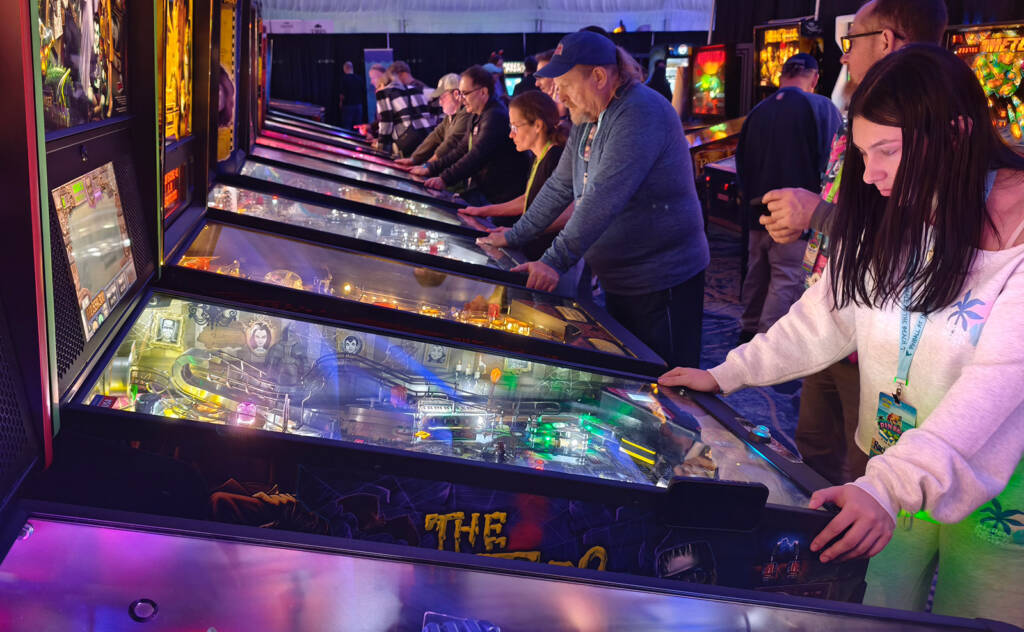 More guests enjoying the machines