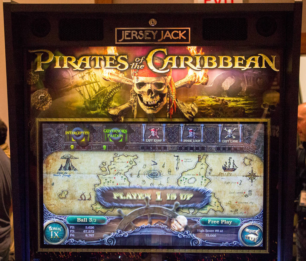 The Pirates of the Caribbean backbox