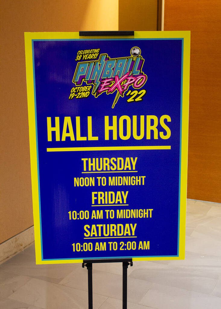 The main hall is open for 42 hours over the three days