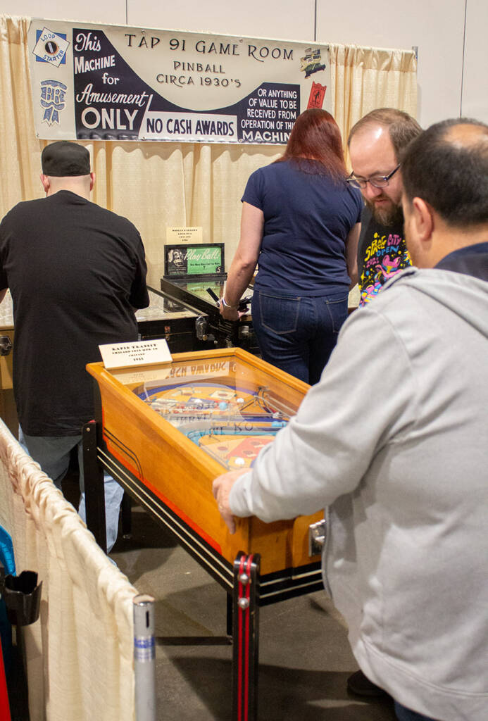 Pre-war specialist Tap 91 Game Room brought a number of vintage games for visitors to enjoy