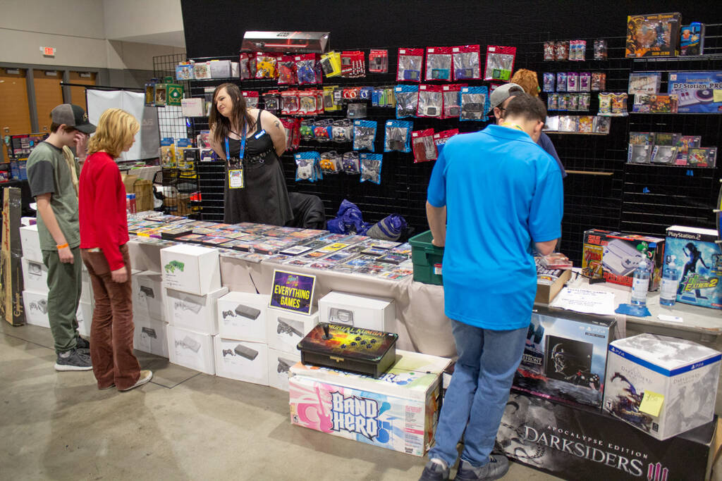 Everything Games were one of many retro and console gaming companies at Pinball Expo