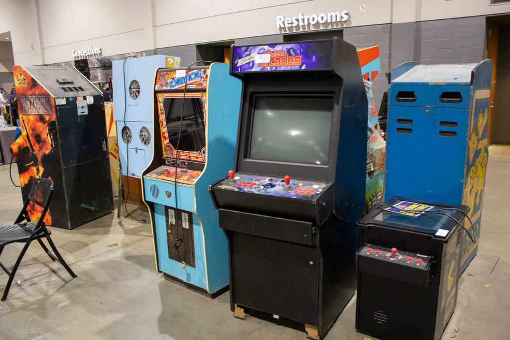 Gameroom Superstores had plenty of arcade videos to take away