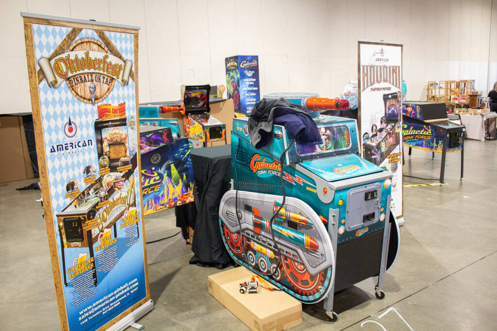 American Pinball also have a large number of games on their stand