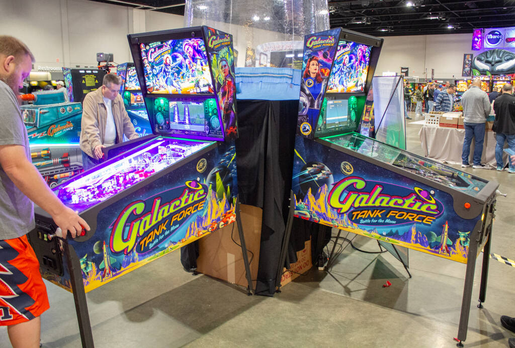 American Pinball's current title is Galactic Tank Force, so there were plenty of those around