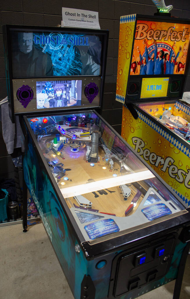Japanese cyberpunk-themed Ghost In The Shell is a regular visitor to Pinball Expo