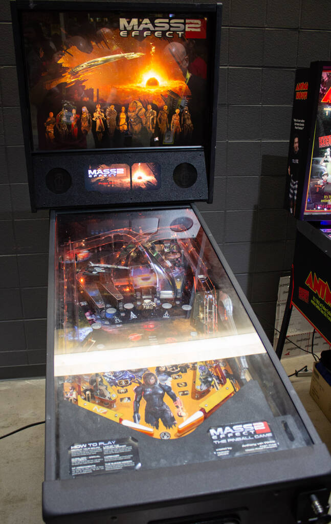 Video games are a rich source of material for pinball themes, as this Mass Effect 2 machine shows