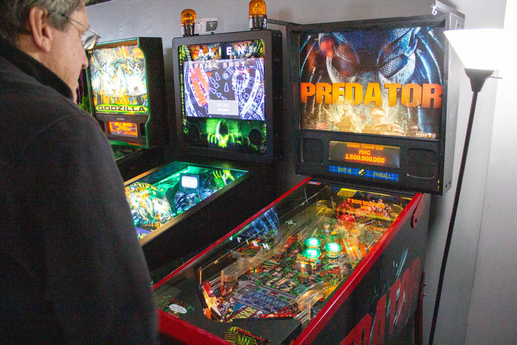 The infamous Predator machine is one of the many games you can play