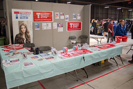 The Teenage Cancer Trust stand