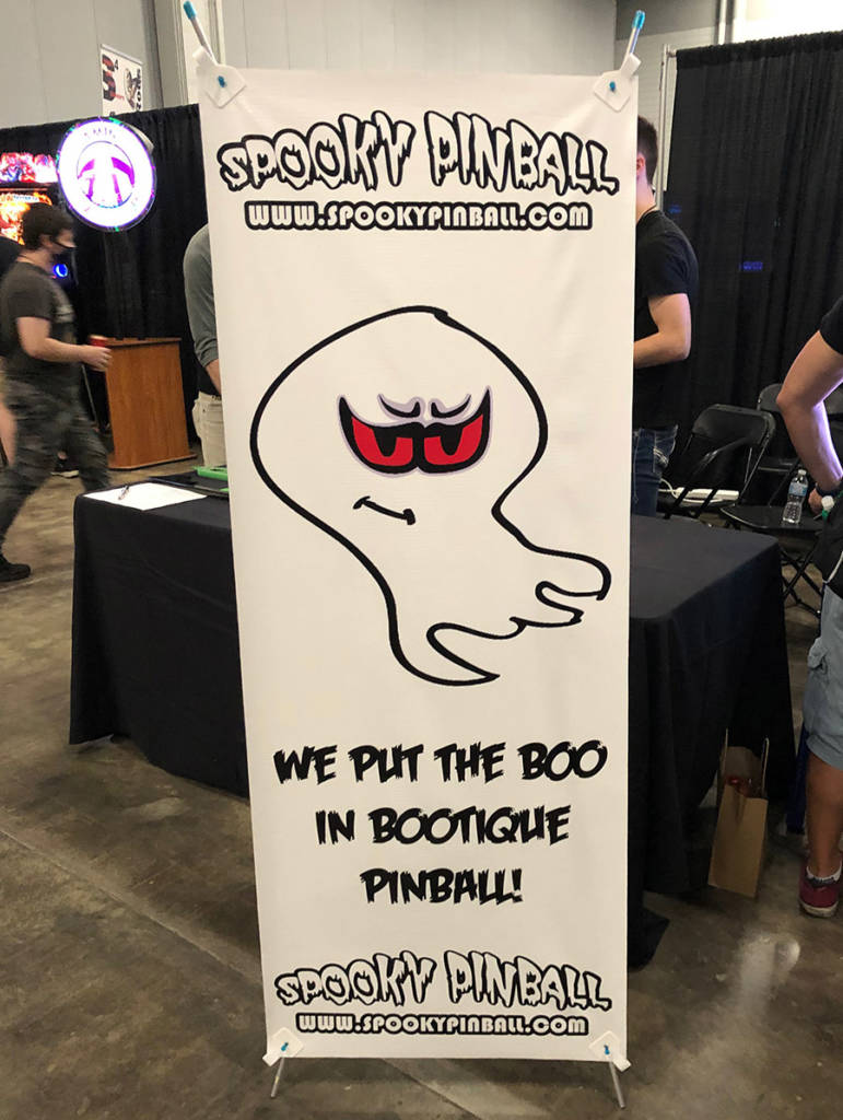 Spooky Pinball's stand