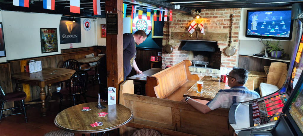 The bar area