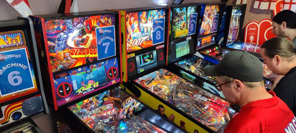 Practice on the tournament machines on Sunday morning