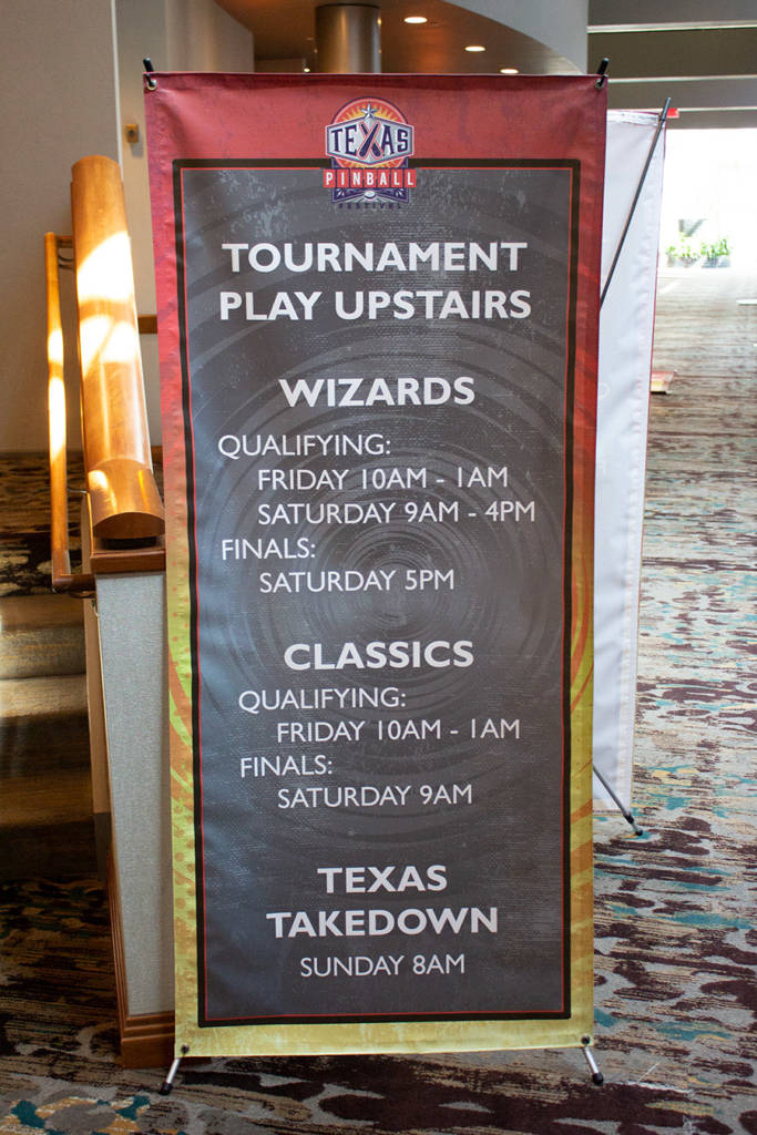 The schedule for the many tournaments held at TPF
