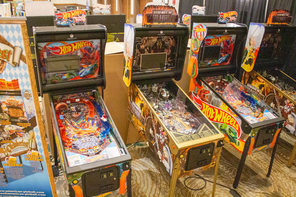 American Pinball have a mix of titles, focusing on Hot Wheels and Legends of Valhalla