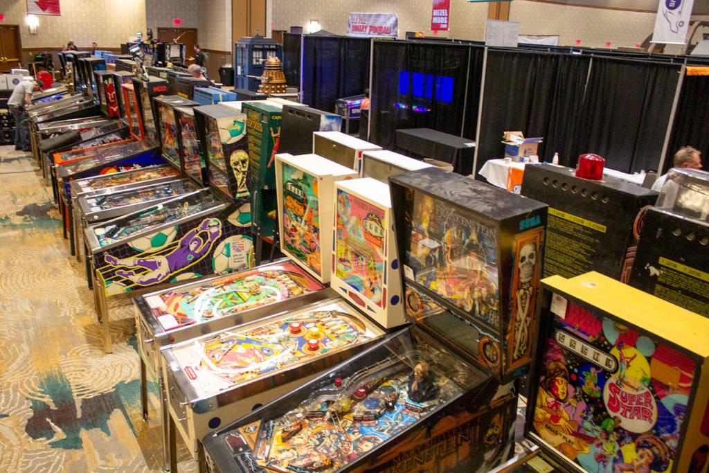 The TPF usually has around 400 pinballs in total from collectors, manufacturers and distributors