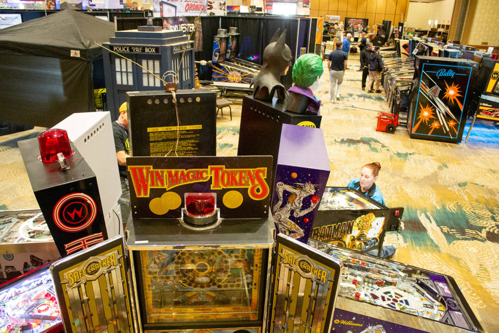 Some of the games near the Main Hall's entrance