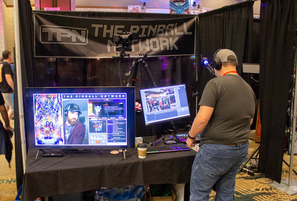 The Pinball Network were at the show to promote their streaming and podcast shows