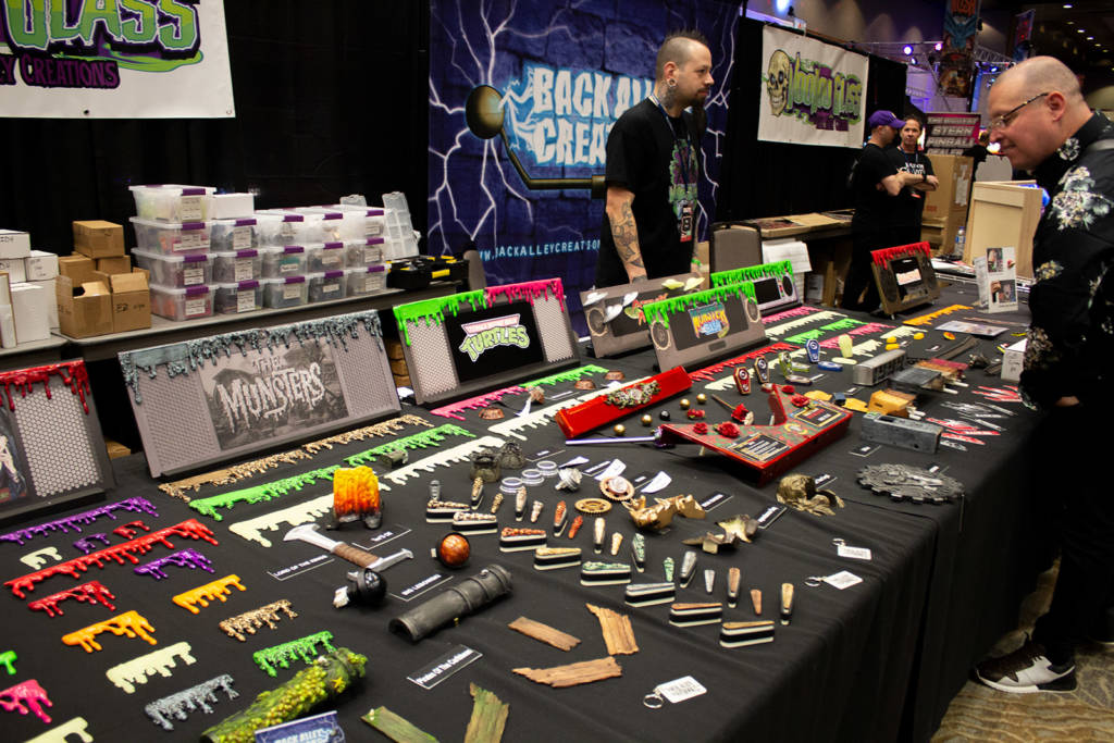 Back Alley Creations had a large table to display their pinball add-ons and mods